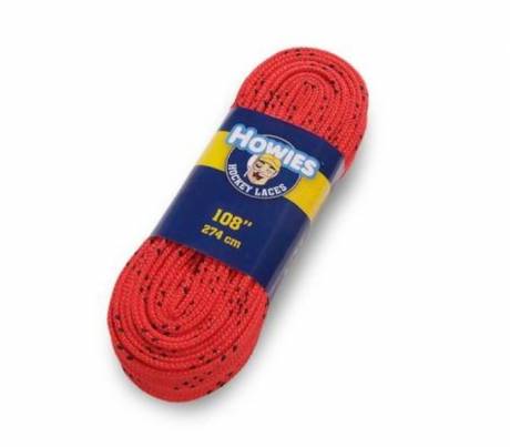 Howies colored Cloth Molded Tip laces shoelaces red